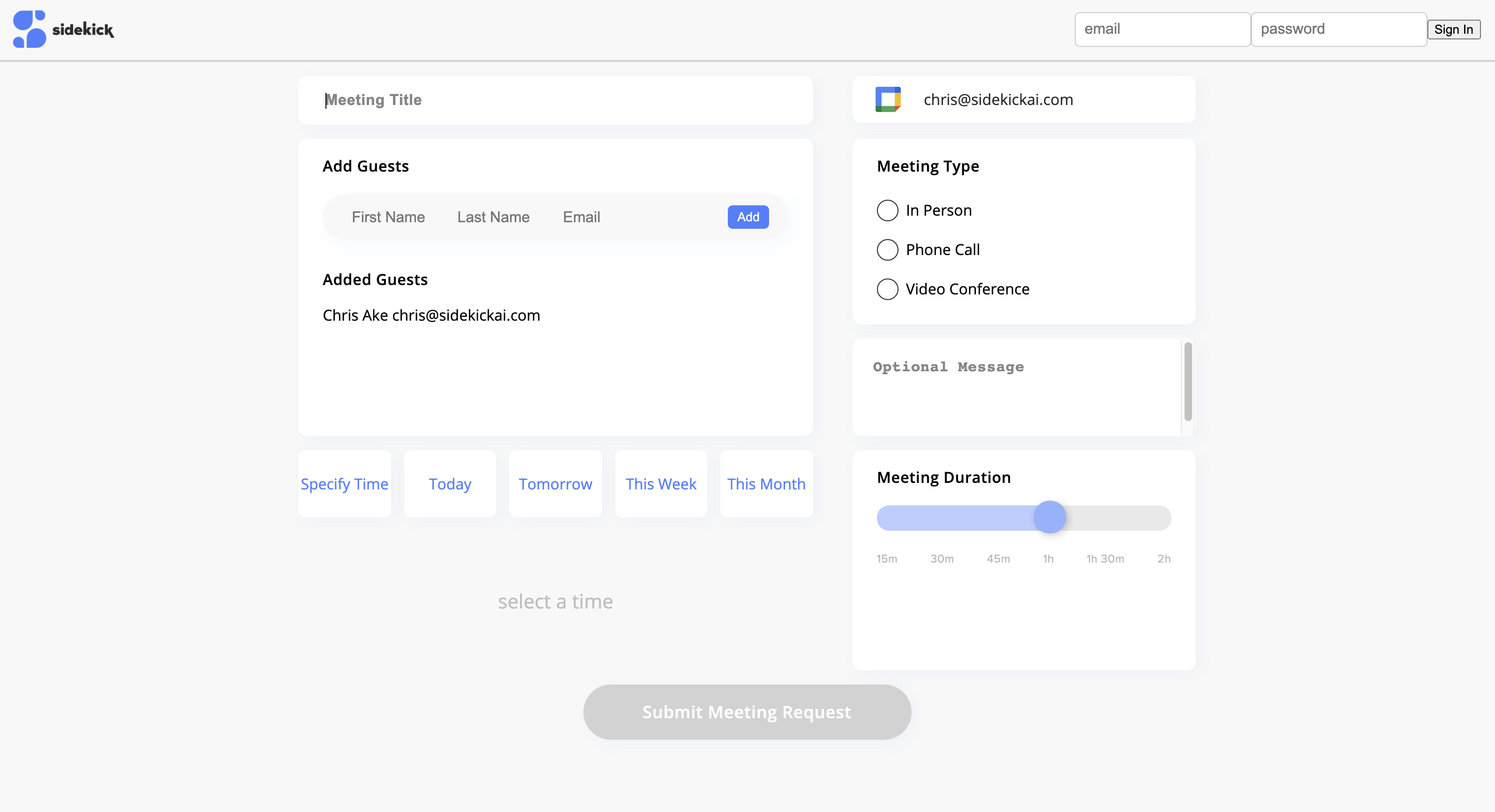 Old Sidekick Ai URL Scheduling Software